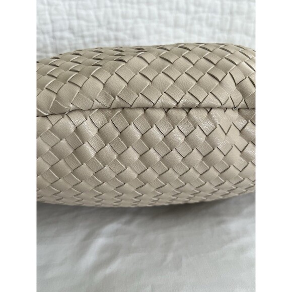 Anthropologie Melie Bianco Woven Brigitte Satchel Bag Cream EUC - Picture 5 of 10